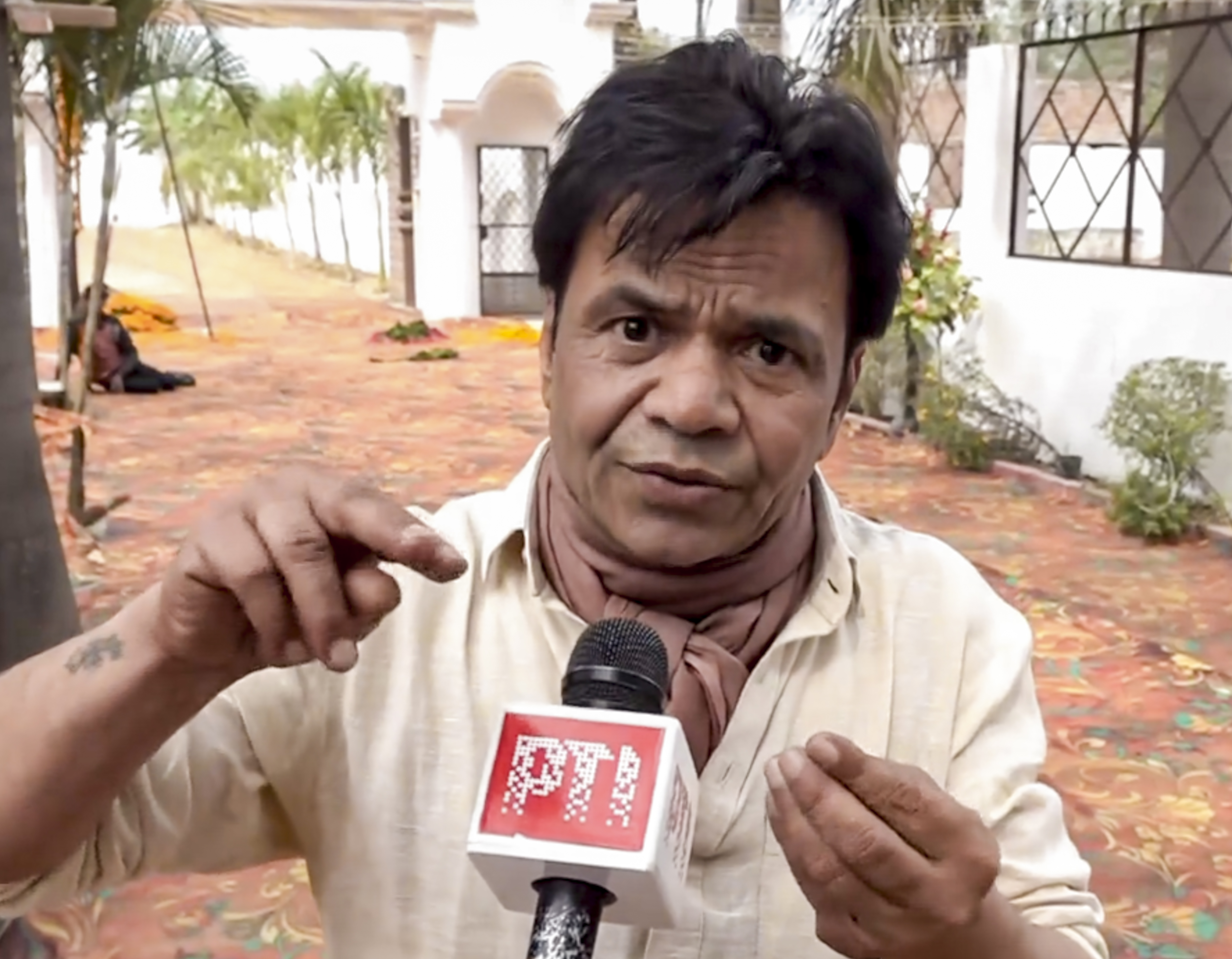 Actor Rajpal Yadav speaks to PTI in UP