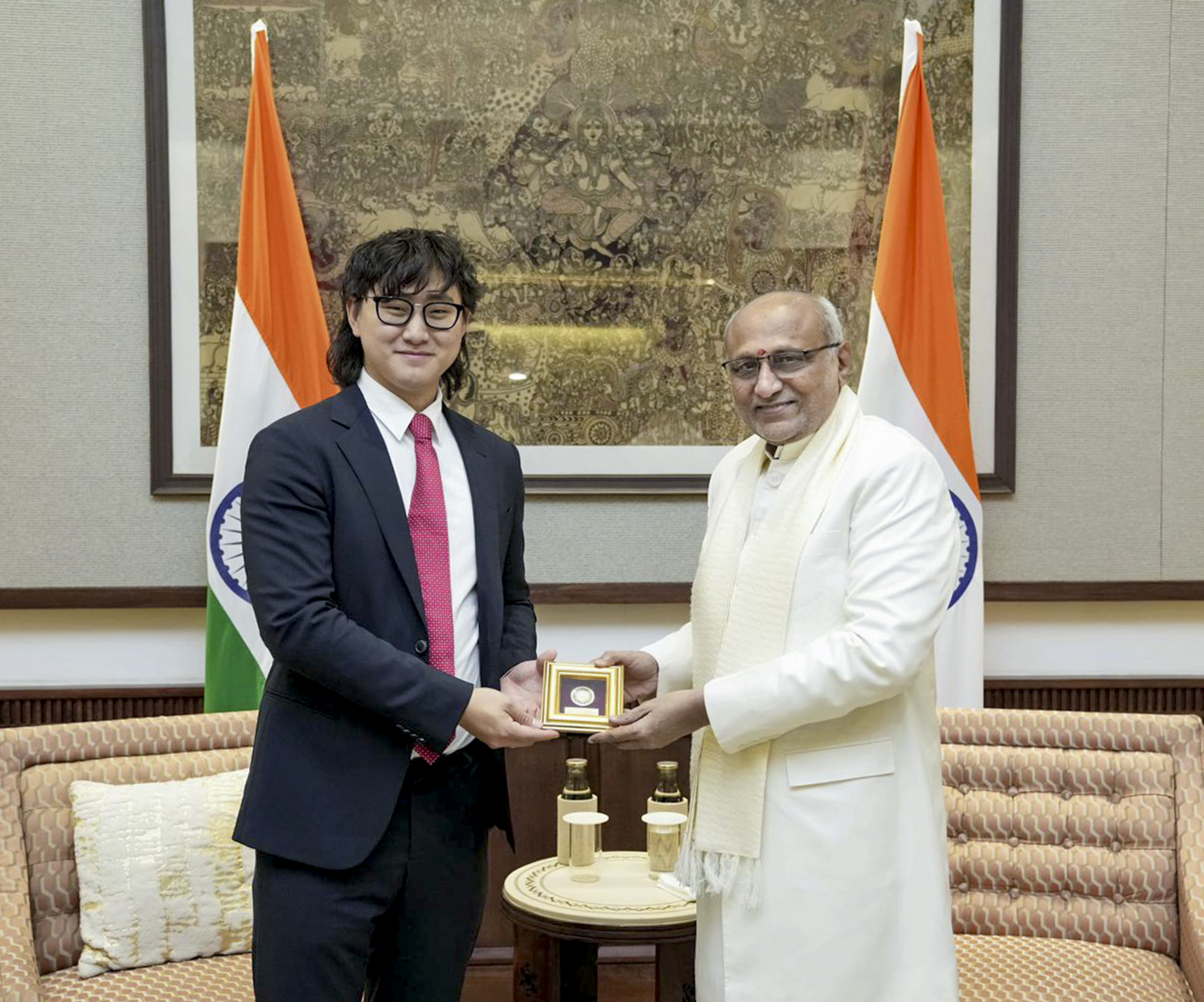 C. P. Radhakrishnan with Alexandr Wang