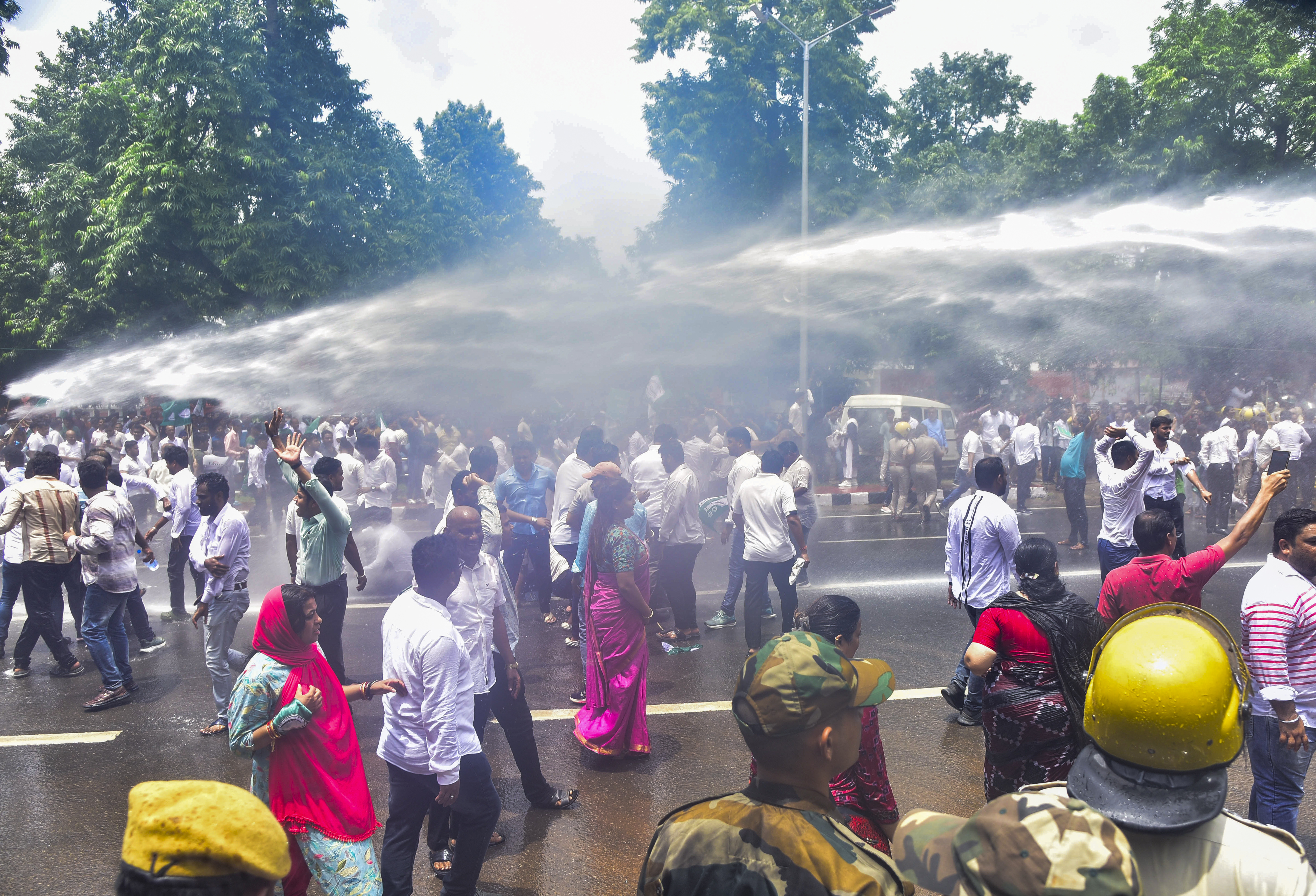 Patnaik condemns police 'excess' as BJD leaders injured during protest rally over student's death