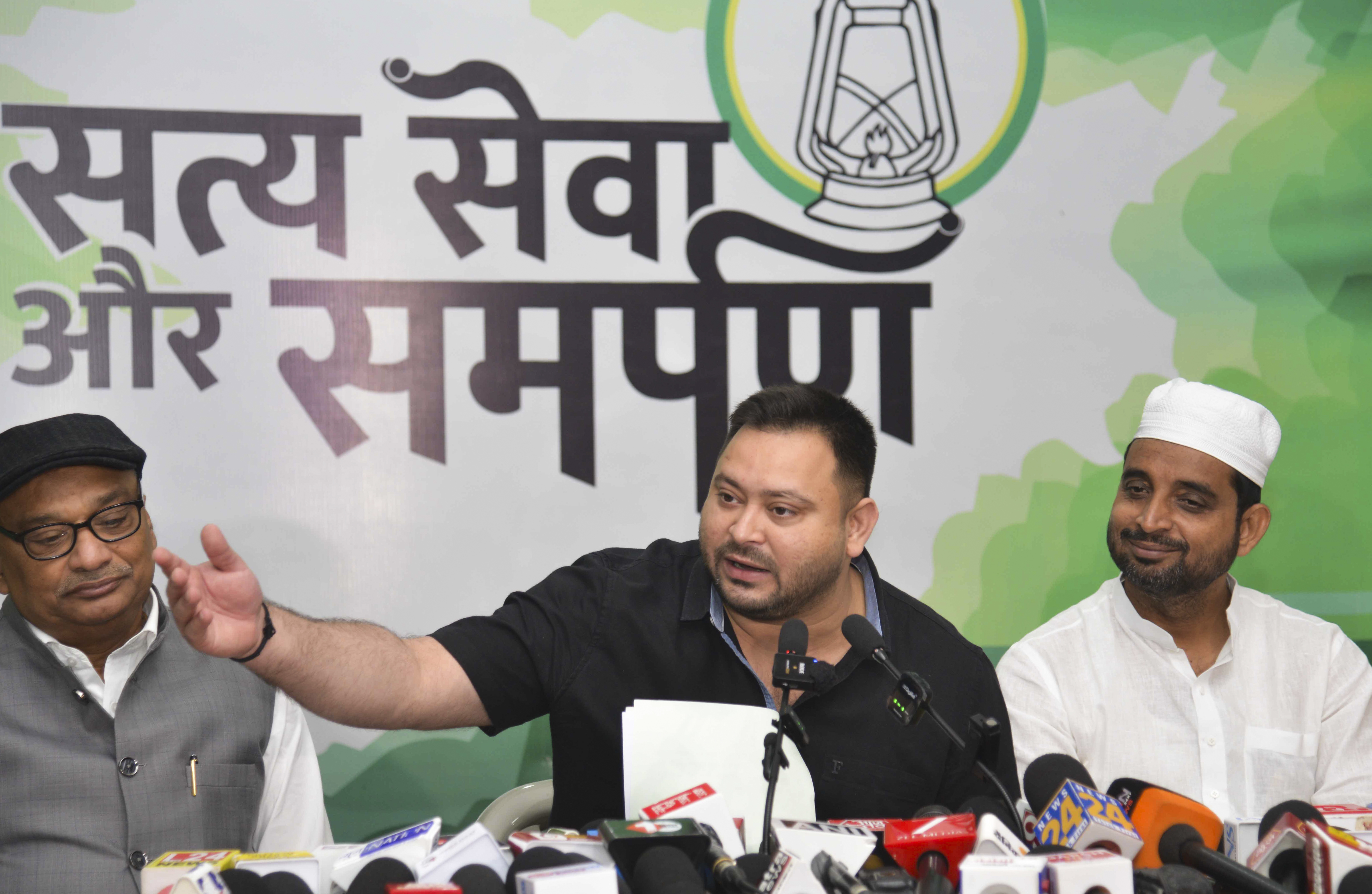 Bihar DyCM Vijay Kumar Sinha has two EPIC cards: Tejashwi